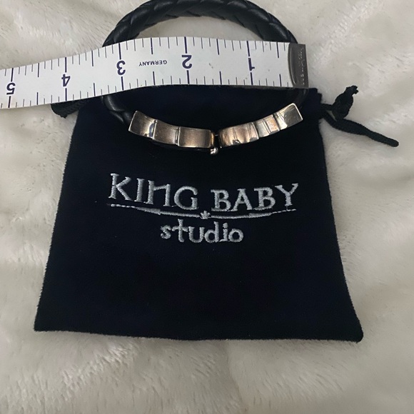 Beautiful King Baby 925 black leather Bracelet - Picture 4 of 4